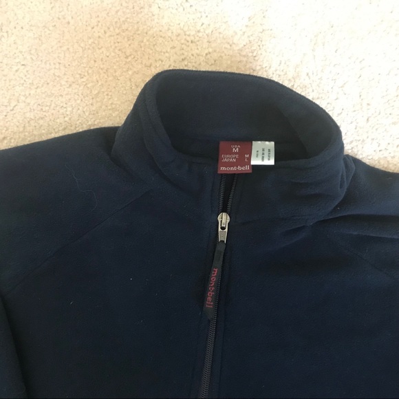 Mont.Bell Navy Blue 1/2 ZIP  Soft Fleece M - Picture 3 of 6